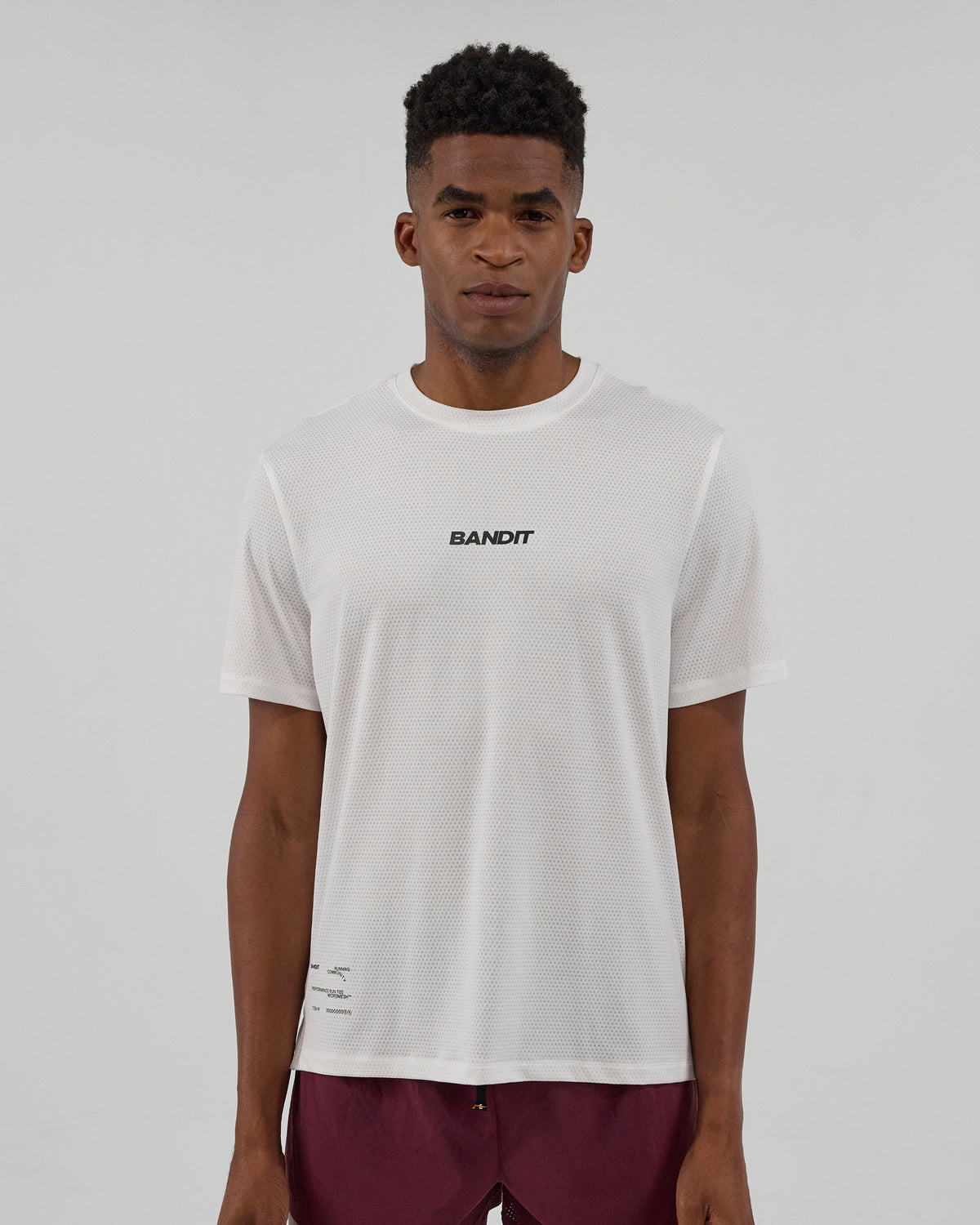 Bandit Micromesh™ Run Tee Men's - White - Frontrunner Colombo